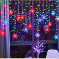 Christmas Snowflake Curtain Lights